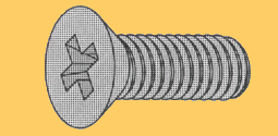 Metric Machine Screws, DIN965 Phillips Flat Head