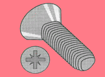 Metric Thread Rolling Screw, DIN7500-M Pozidriv Flat Head