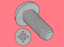 Metric Thread Rolling Screws, DIN7500-C Pozidriv Pan Head